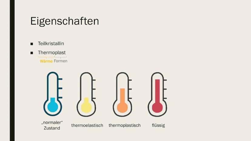 POLYETHYLEN (PE) Allgemeines
Erganisches Material (Kohlenwasserstoff-Verbind)
> versch. Typen (Dichte)
-none Dichte (high density) PE-HD
-Mi