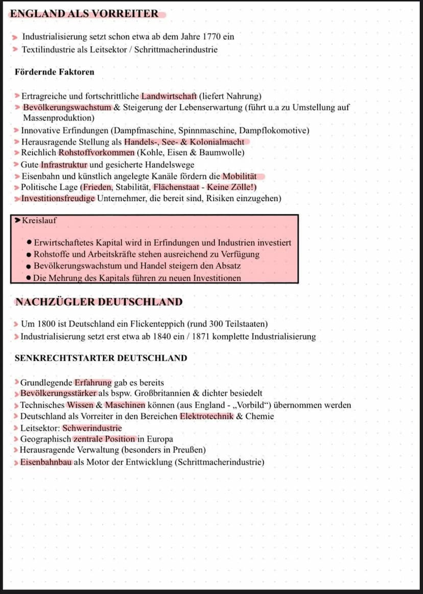 Die Industrialisierung
Unter Industrialisierung versteht man den Bedeutungszuwachs des industriellen Sektors einer
Volkswirtschaft auf Koste
