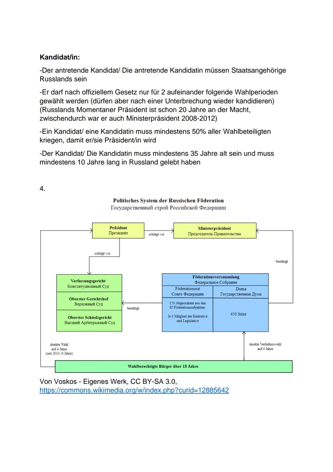 Politisches Russisches System
Inhalte der Zusammenfassung:
1. Wer in Russland regiert - Regierung
2. Herrschaftsform Russlands
3. Wie, wann 