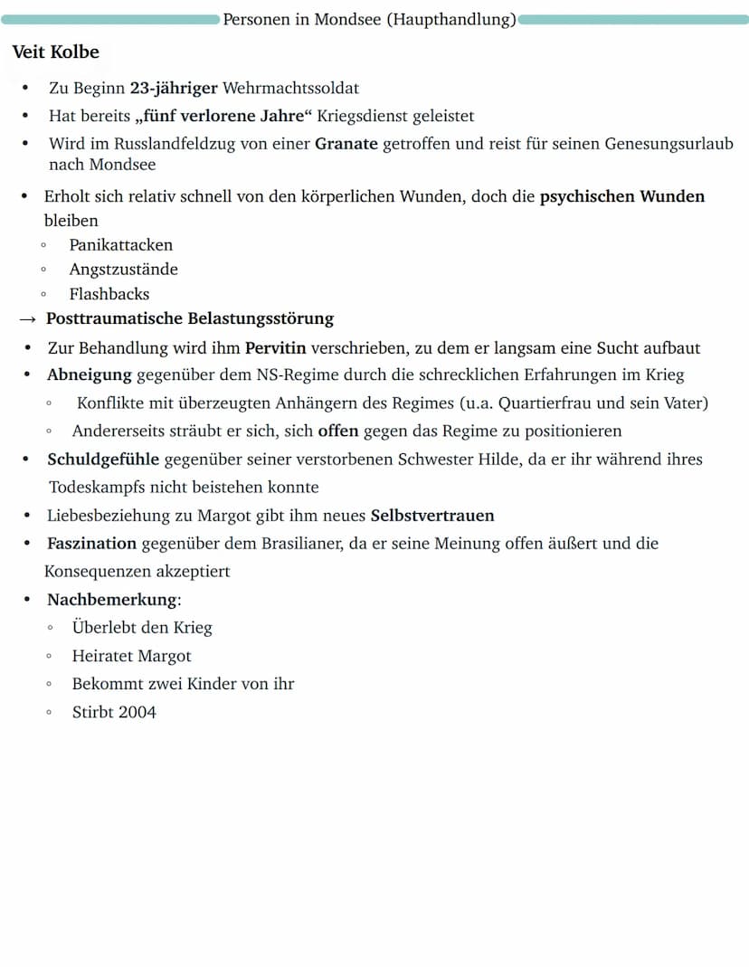 dtv
Arno Geiger
Unter der Drachenwand
Roman
Kapitel 1-6
Veit wird an
der Front be-
handelt;
kehrt nach
Österreich
zurück und
lebt sich in
Mo
