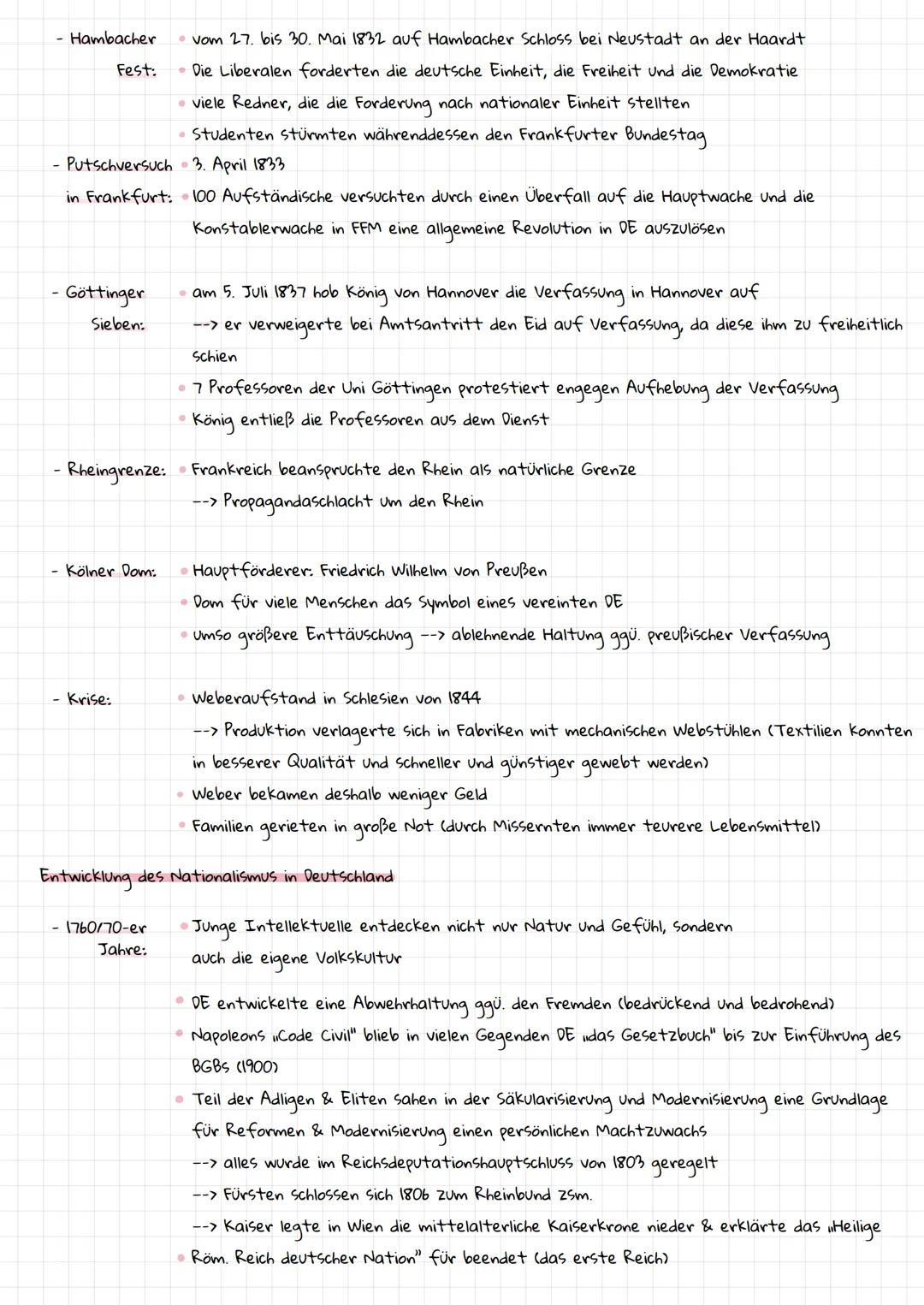 Geschichte - Lernzettel
wichtige Begriffe
- Nationalismus: Ideologie und Politik der Überschätzung der eigenen Nation in der Missachtung and