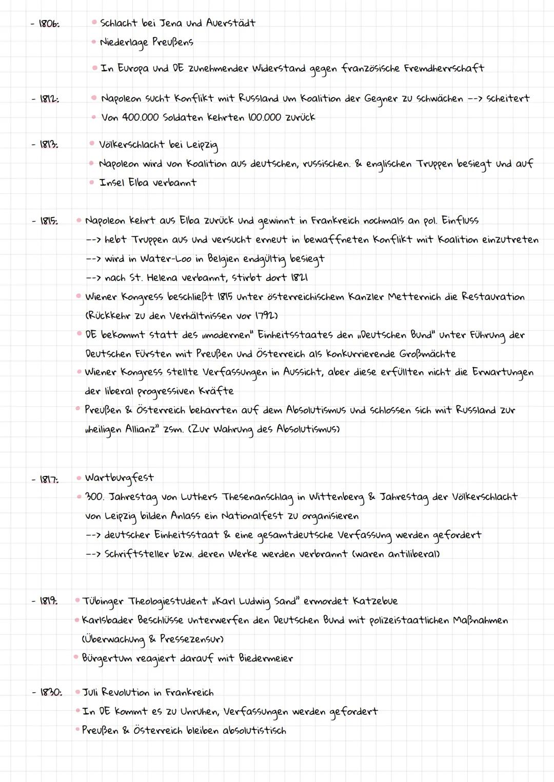Geschichte - Lernzettel
wichtige Begriffe
- Nationalismus: Ideologie und Politik der Überschätzung der eigenen Nation in der Missachtung and