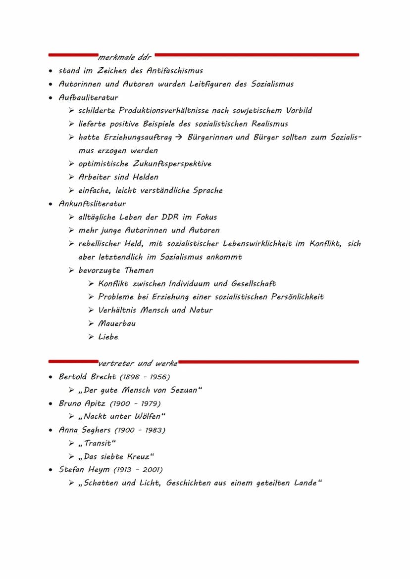 begriff
Nachkriegsliteratur
• beschäftigt sich mit Aufarbeitung des Krieges und dessen Verdrängung
●
historischer hintergrund
• Potsdamer Ko