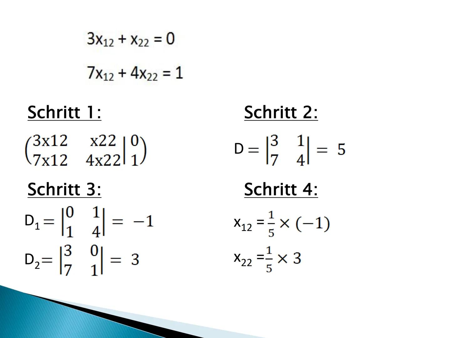 Mathe GFS
Matrix GFS Matrizen
Multiplikation von Matrizen:
b1 b12
b21b22
b31 b32)
C11= a11*b11+a12*b21+a13*b31
a11 a12 a13
a21 a22 a23
a11 a