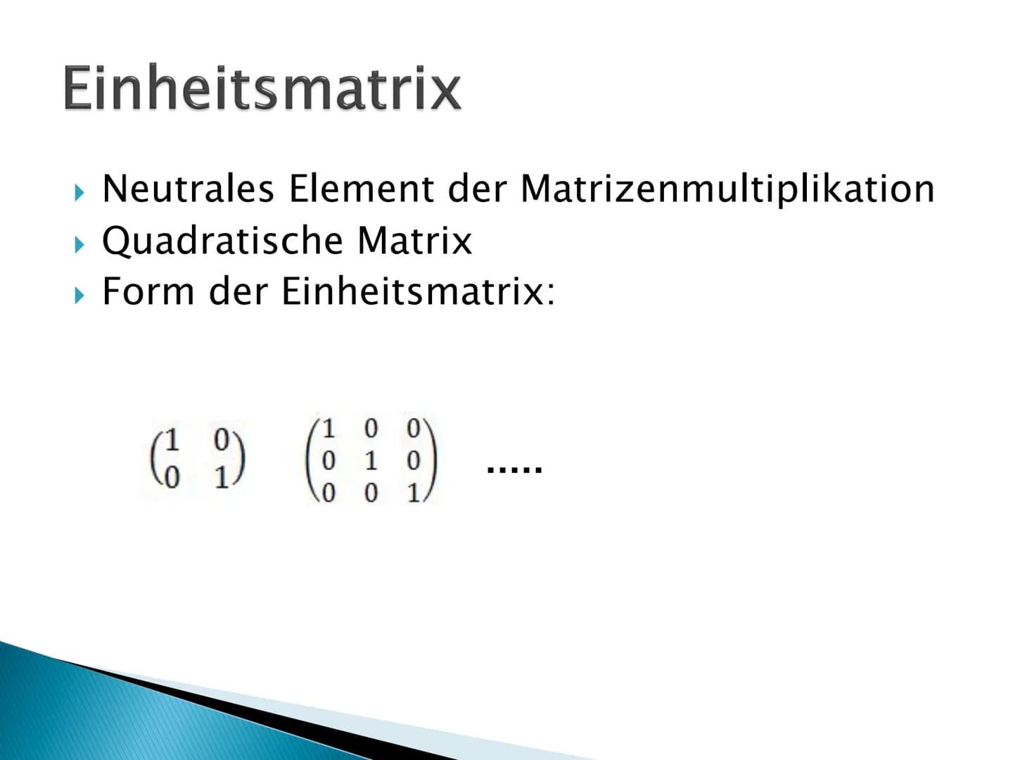 Mathe GFS
Matrix GFS Matrizen
Multiplikation von Matrizen:
b1 b12
b21b22
b31 b32)
C11= a11*b11+a12*b21+a13*b31
a11 a12 a13
a21 a22 a23
a11 a