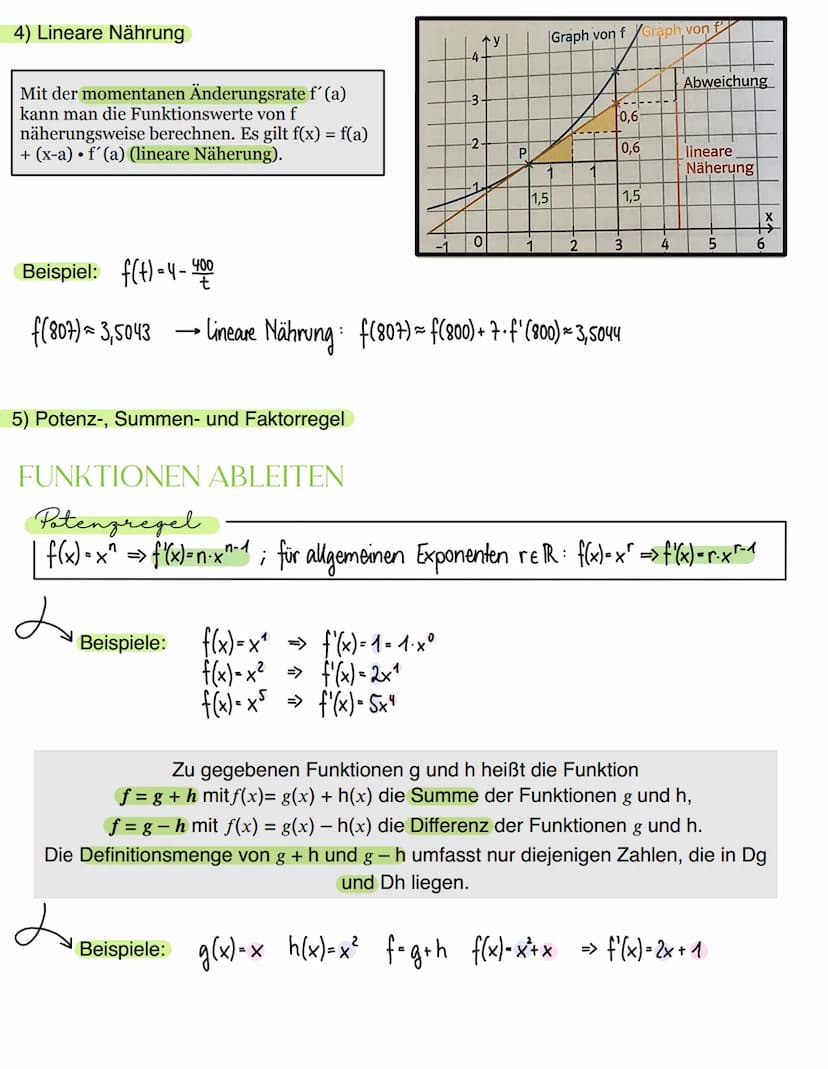 Mathe
1) Differenzenquotient - mittlere Änderungsrate
Ist eine Funktion f auf dem Intervall I = [a; b] definiert, so heißt der Quotient f(b)