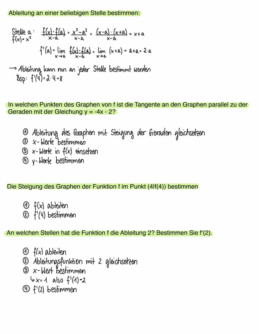 Mathe
1) Differenzenquotient - mittlere Änderungsrate
Ist eine Funktion f auf dem Intervall I = [a; b] definiert, so heißt der Quotient f(b)