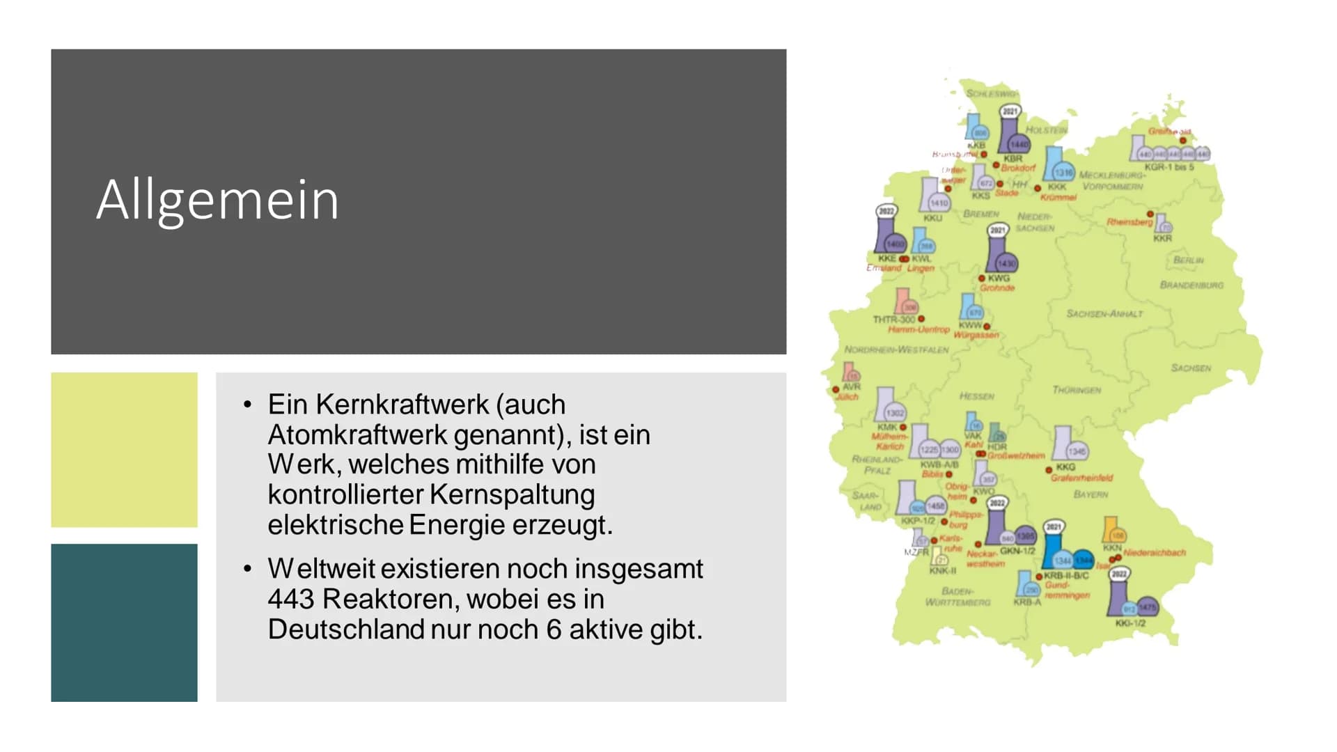 M^^^^^^
CH
Atomenergie
Von Mia und Veronika Inhaltsverzeichnis
-Allgemein
-Was ist Kernenergie?
-Geschichte der Kernenergie
-Aufbau und Funk