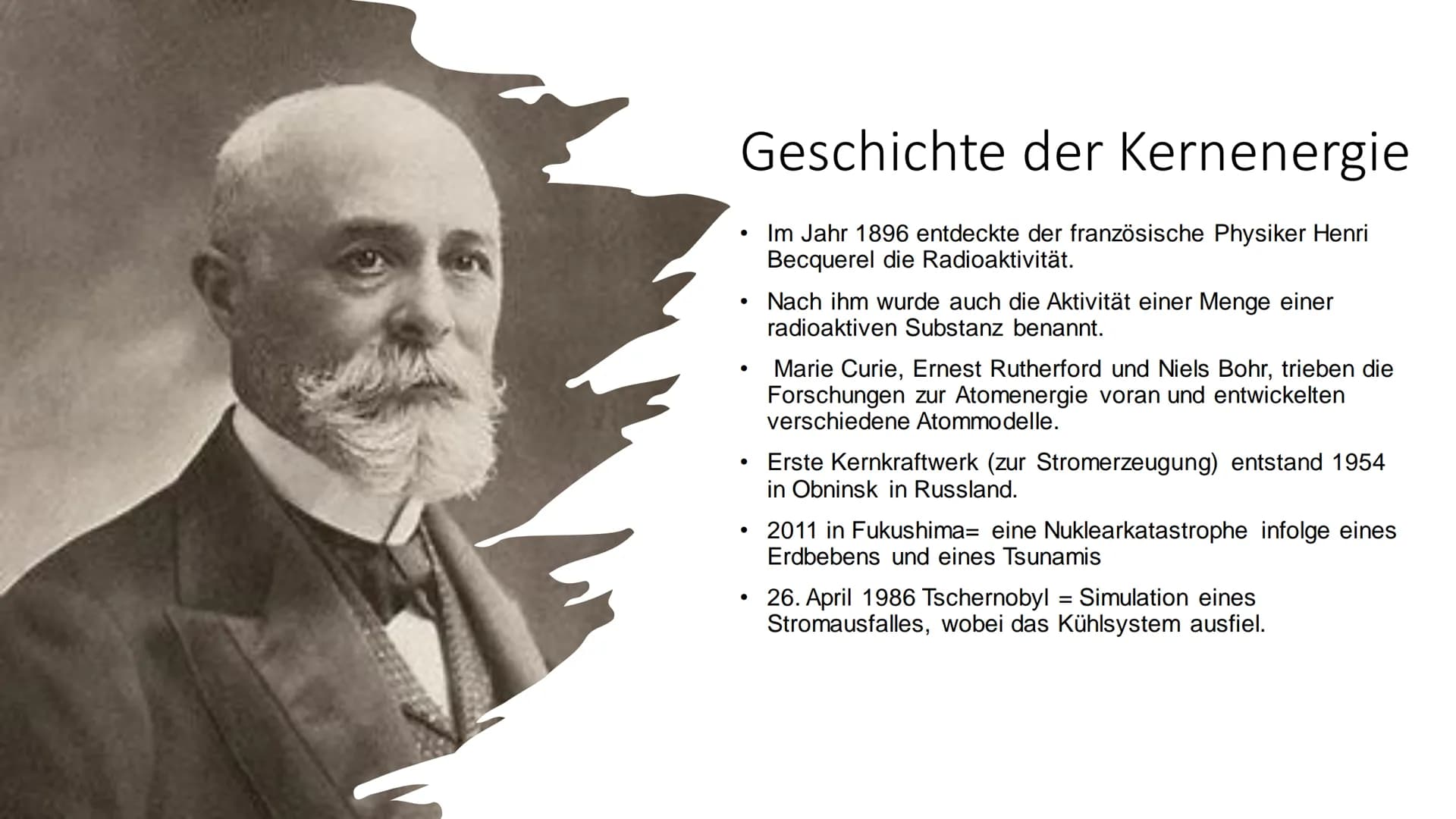 M^^^^^^
CH
Atomenergie
Von Mia und Veronika Inhaltsverzeichnis
-Allgemein
-Was ist Kernenergie?
-Geschichte der Kernenergie
-Aufbau und Funk