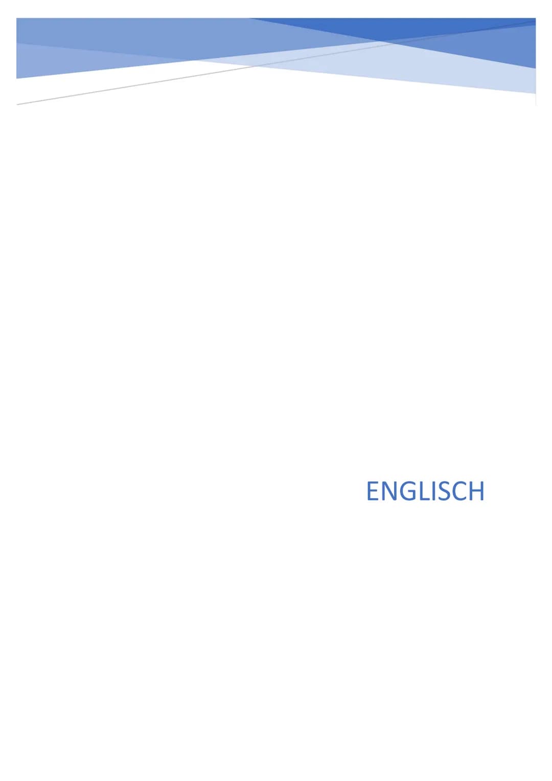 ENGLISCH Inhalt
Grammatik.
Modal Verbs
Relative Clauses..
Adjective or Adverb.
Countable Nouns.
Uncountable Nouns.
Reportet Speech...
Condit