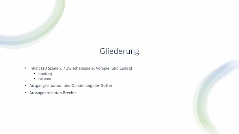 ●
Kritisches Mitdenken soll erzeugt werden
• Distanz des Lesers statt Identifizierung mit den Figuren
,,Verfremdung"→ Soll überraschen, Selb