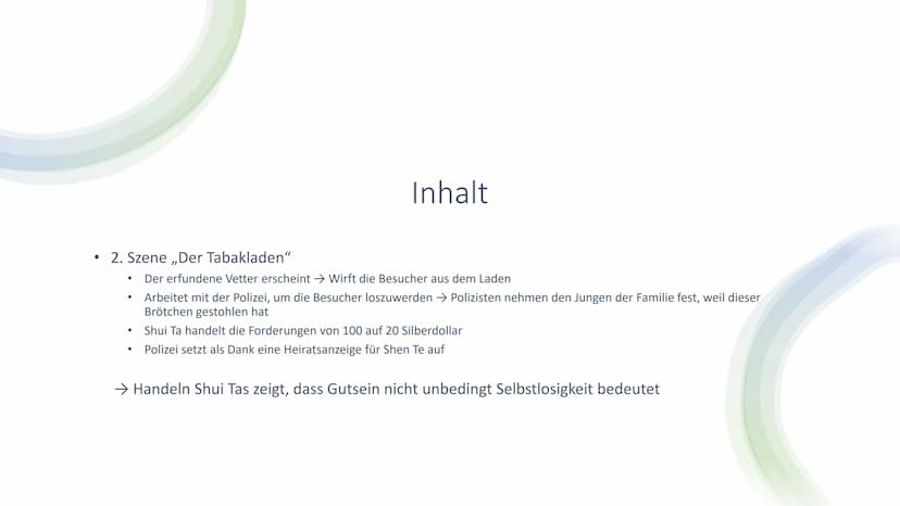 ●
Kritisches Mitdenken soll erzeugt werden
• Distanz des Lesers statt Identifizierung mit den Figuren
,,Verfremdung"→ Soll überraschen, Selb