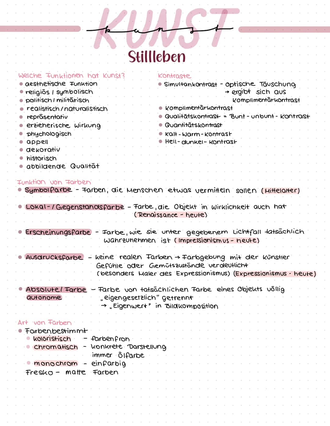 Welche Funktionen hat Kunst?
• aesthetische Funktion
religios / symbolisch
politisch / militarisch
realistisch/naturalistisch
• repräsentati