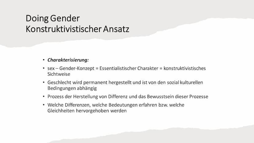 Gender/Gender Theorie / Doing Gender / Gender-Mainstreaming Inhaltsverzeichnis
●
Definitionen
• Gender
1. Gleichheitstheorie
2. Differenzthe
