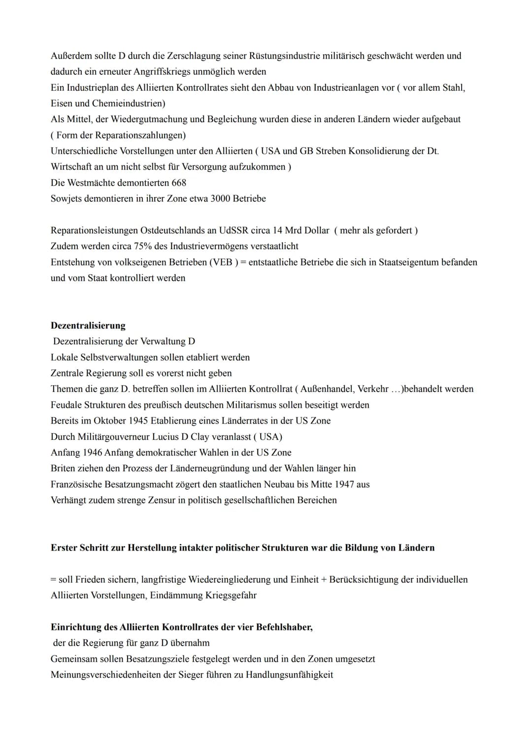 DEUTSCHLAND UND DIE WELT NACH 1945
(ES KOMMEN WIEDERHOLUNGEN VON ASPEKTEN VOR, DAS IST VORGESEHEN)
Kriegsende und Neuanfang
1945
Bröckelnde 