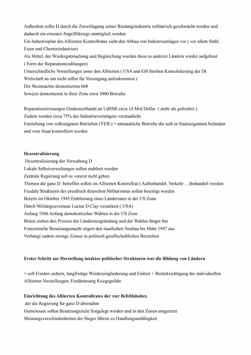 DEUTSCHLAND UND DIE WELT NACH 1945
(ES KOMMEN WIEDERHOLUNGEN VON ASPEKTEN VOR, DAS IST VORGESEHEN)
Kriegsende und Neuanfang
1945
Bröckelnde 