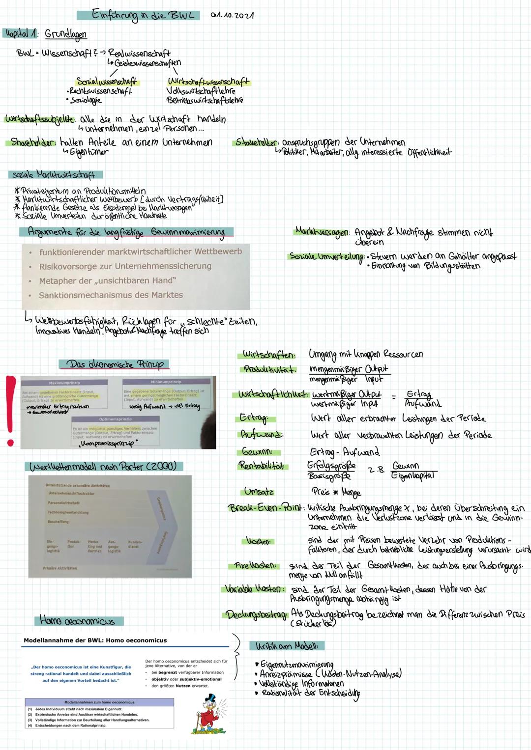 # Kapital 1: Grundlagen
Einführung in die BWL 01.10.2021
Bux Wissenschaft? Realwissenschaft
Lo Geisteswissenschaften
Sorial wissenschaft Wir
