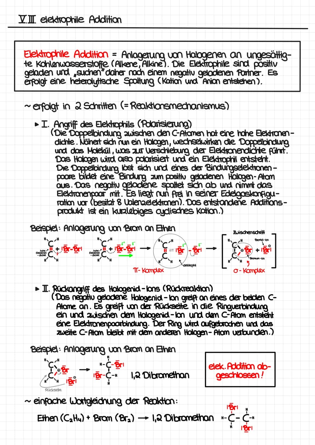 Wiederholung Merkwissen ~Organische Chemie
I. Kohlenwasserstoffverbindungen.
= Verbindungen aus C- und H-Atomen, die sich durch Bindungs-
ve