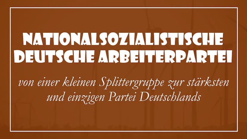 Was für ein Glück für die Regierenden, daß die
Menschen nicht denken!
(Adolf Hitler)
gutezitate.com NATIONALSOZIALISTISCHE
DEUTSCHE ARBEITER