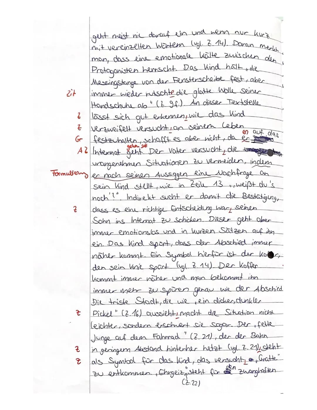 Deutsch 11 GK de2
Name:__
A) Inhaltliche Leistung
Anforderung
Kursarbeit 11/1/ Bewertungsbogen
(G. Wohmann: Denk immer an heut nachmittag)
F