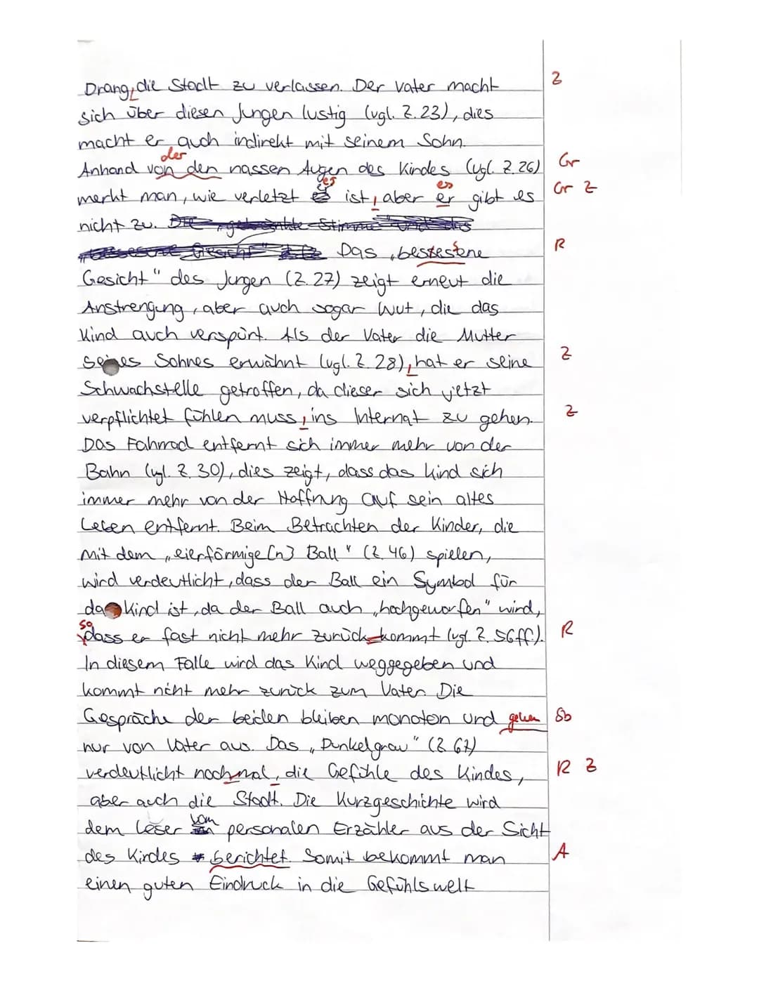 Deutsch 11 GK de2
Name:__
A) Inhaltliche Leistung
Anforderung
Kursarbeit 11/1/ Bewertungsbogen
(G. Wohmann: Denk immer an heut nachmittag)
F