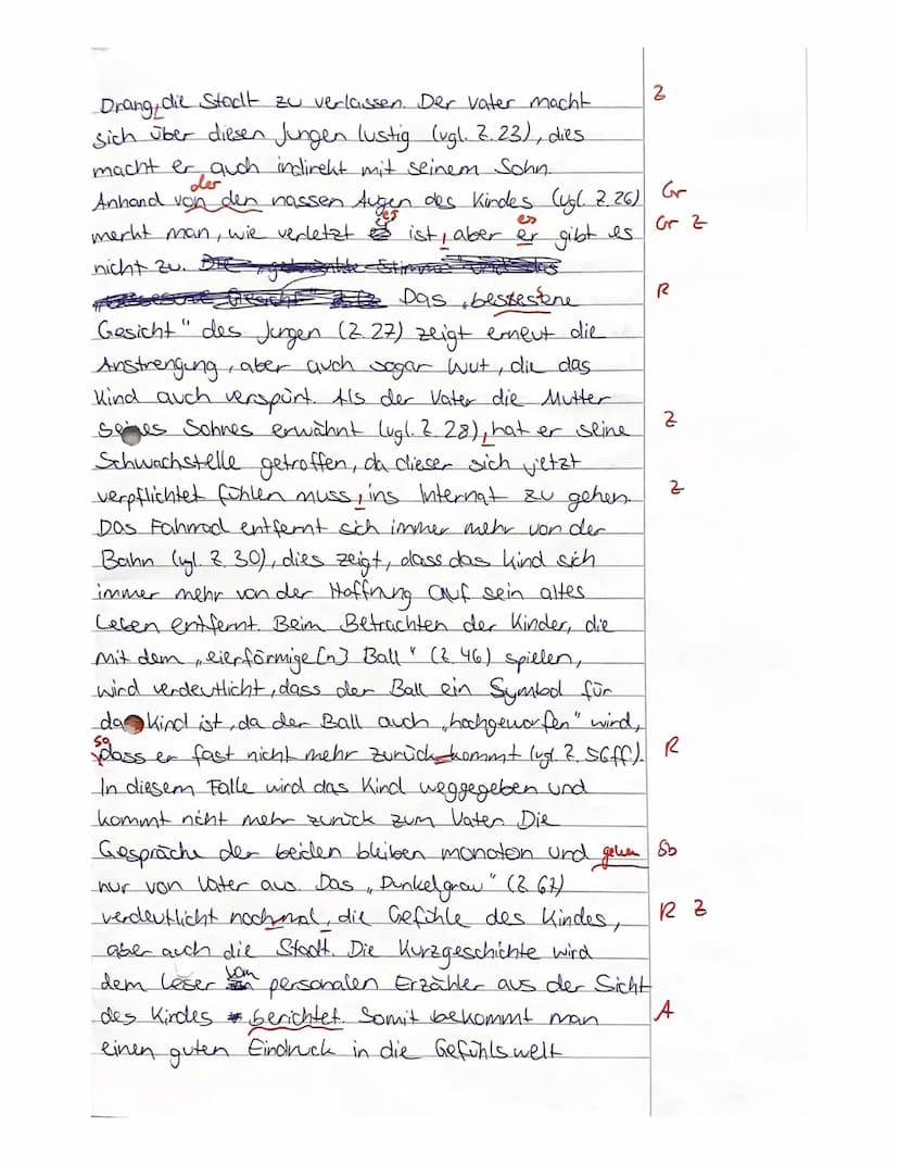 Deutsch 11 GK de2
Name:__
A) Inhaltliche Leistung
Anforderung
Kursarbeit 11/1/ Bewertungsbogen
(G. Wohmann: Denk immer an heut nachmittag)
F