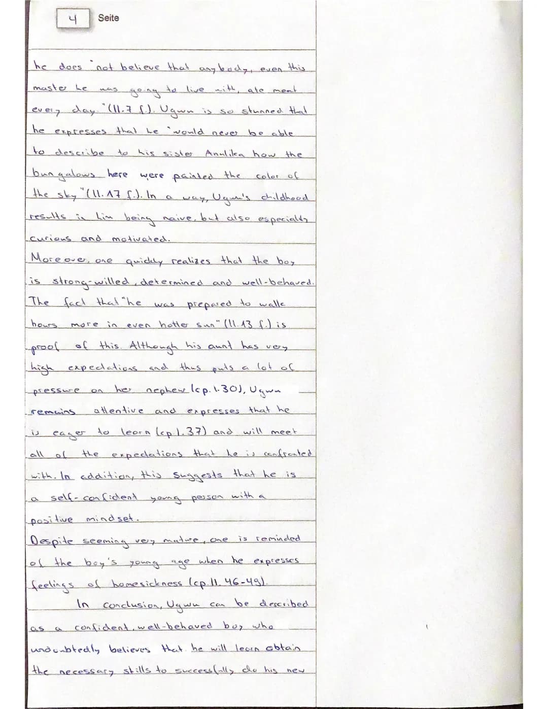 Lk eng 12/II.2
4. Klausur
Theme: Voices from the African Continent - Focus on Nigeria
Text: Ch. N. Adichie: Half of the Yellow Sun
Annotatio