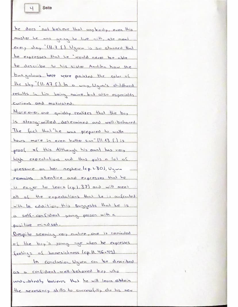 Lk eng 12/II.2
4. Klausur
Theme: Voices from the African Continent - Focus on Nigeria
Text: Ch. N. Adichie: Half of the Yellow Sun
Annotatio