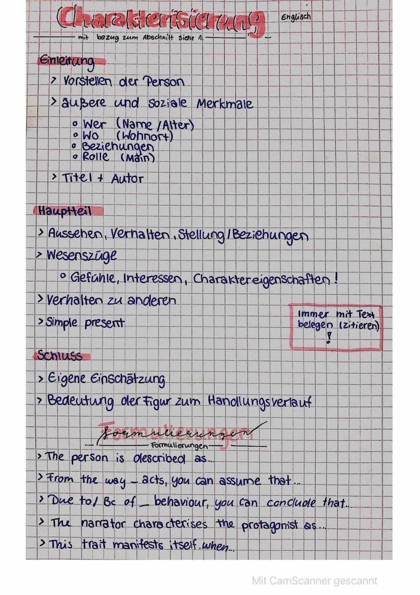Ausschnitts Jelumaly
Bedeutung
> Man bekommt einen Auschnitt aus dem im Unterricht
behandelten Buch und schreibt dementsprechend
eine Summar