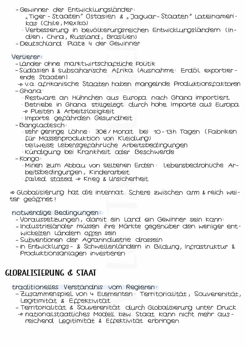 URSACHEN
Globalisierung
weltpolitische Gründe:
- nach Ende des Kalten Kriegs 1991 gab es keine Einteilung in
Ost & West, die befeindet waren