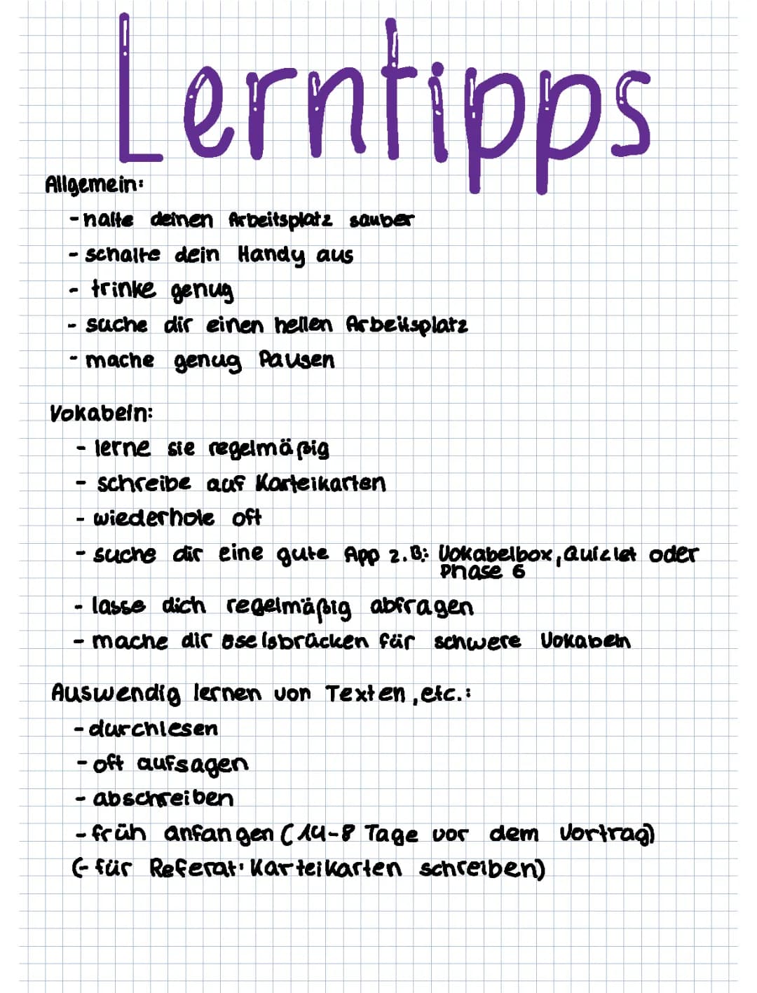 Lerntipps 