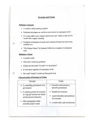 Know Distopia and Utopia Abitur 22 thumbnail