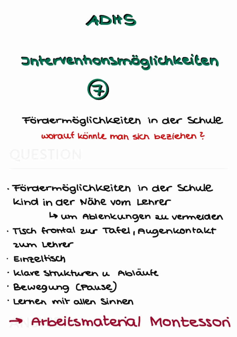ADHS Def
verhaltensstörung
3
QUESTION
ADHS
zeichnet sich aus durch von
der Norm abweichendes
verhalten, welches das
Erleben und Verhalten ei