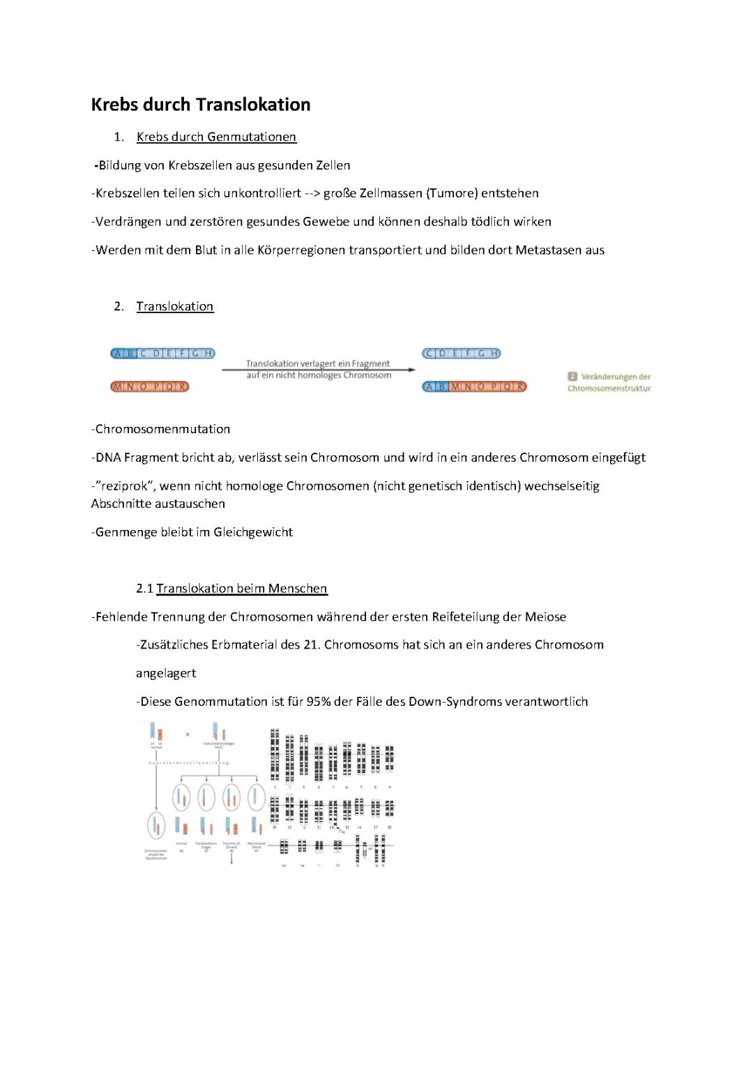 Balancierte Translokation Kinderwunsch und Symptome