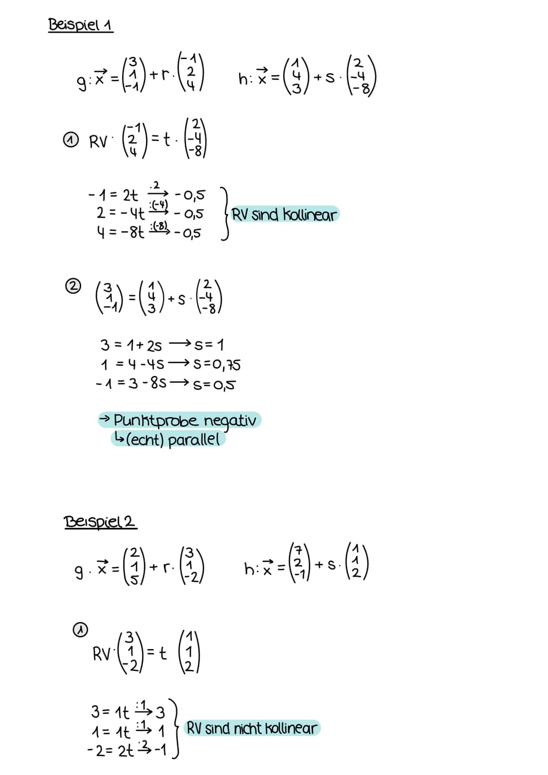 11
LGS lösen
I|2x + 3y = 8
I-x-2y=-5-2
II -2x - 4y=-10 |+I
II
-y=-2
1-(-1)
y=2
in I einsetzen
I 2x +3·2=8
2x+6=8
2x = 2
x = 1
2
2.1
III
Addi