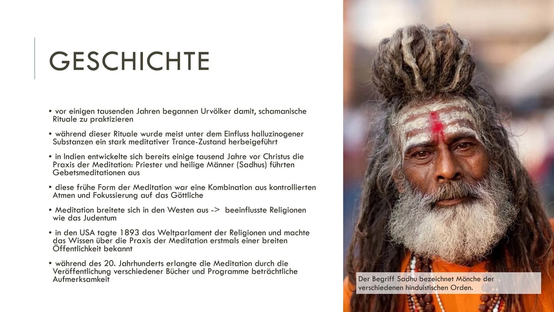 
<p>Eine Präsentation von</p>
<h2 id="geschichte">Geschichte</h2>
<p>Vor einigen tausend Jahren begannen Urvölker damit, schamanische Ritual