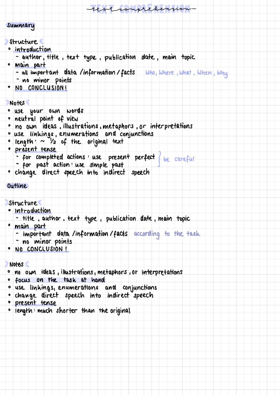 How-to-sheets für verschiedene Textsorten