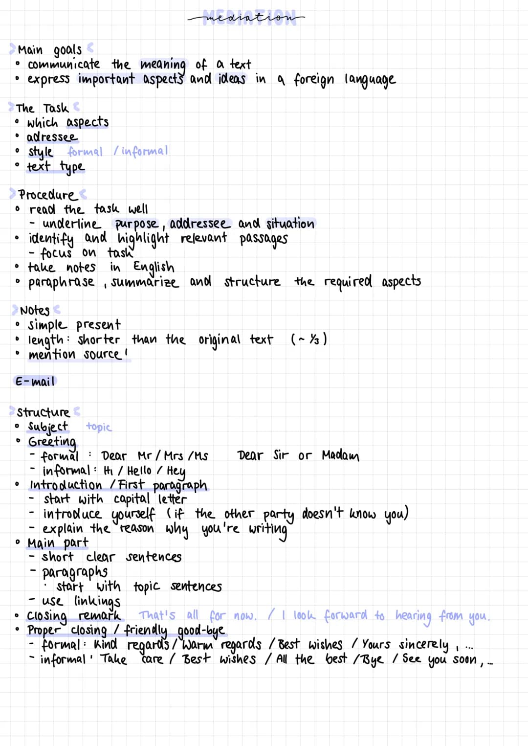 Summary
Structure
0
O
introduction
Notes
• use your own words
• neutral point of view
0
0
no own ideas, illustrations, metaphors, or interpr