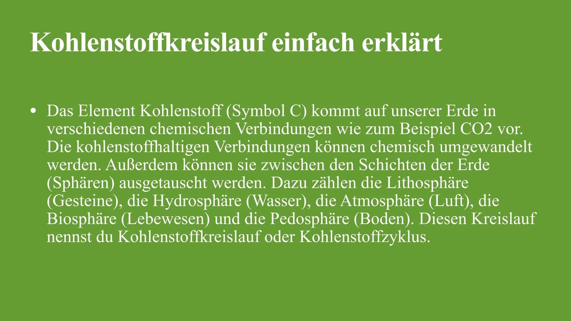 Kohlenstoffkreislauf
Die Besonderheiten des Kreislaufes im Wald Kohlenstoffkreislauf Definition
Der Kohlenstoffkreislauf, auch Kohlenstoffzy