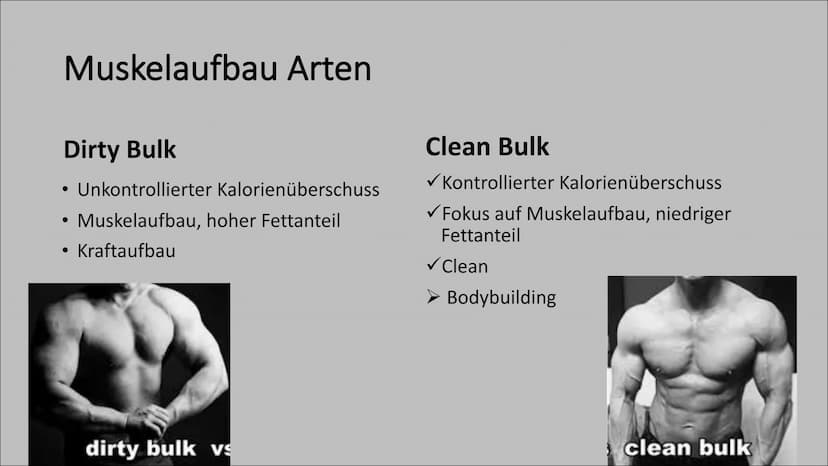 Bodybuilding- Ernährung im Kraftsport
Wieso ist die Ernährung im Kraftsport wichtig?
→ Ziel: Muskelaufbau
Lebensmittel liefern dem Körper En