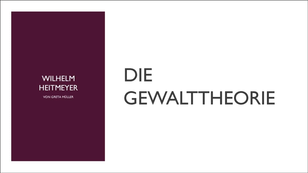 Gewalttheorie Heitmeyer