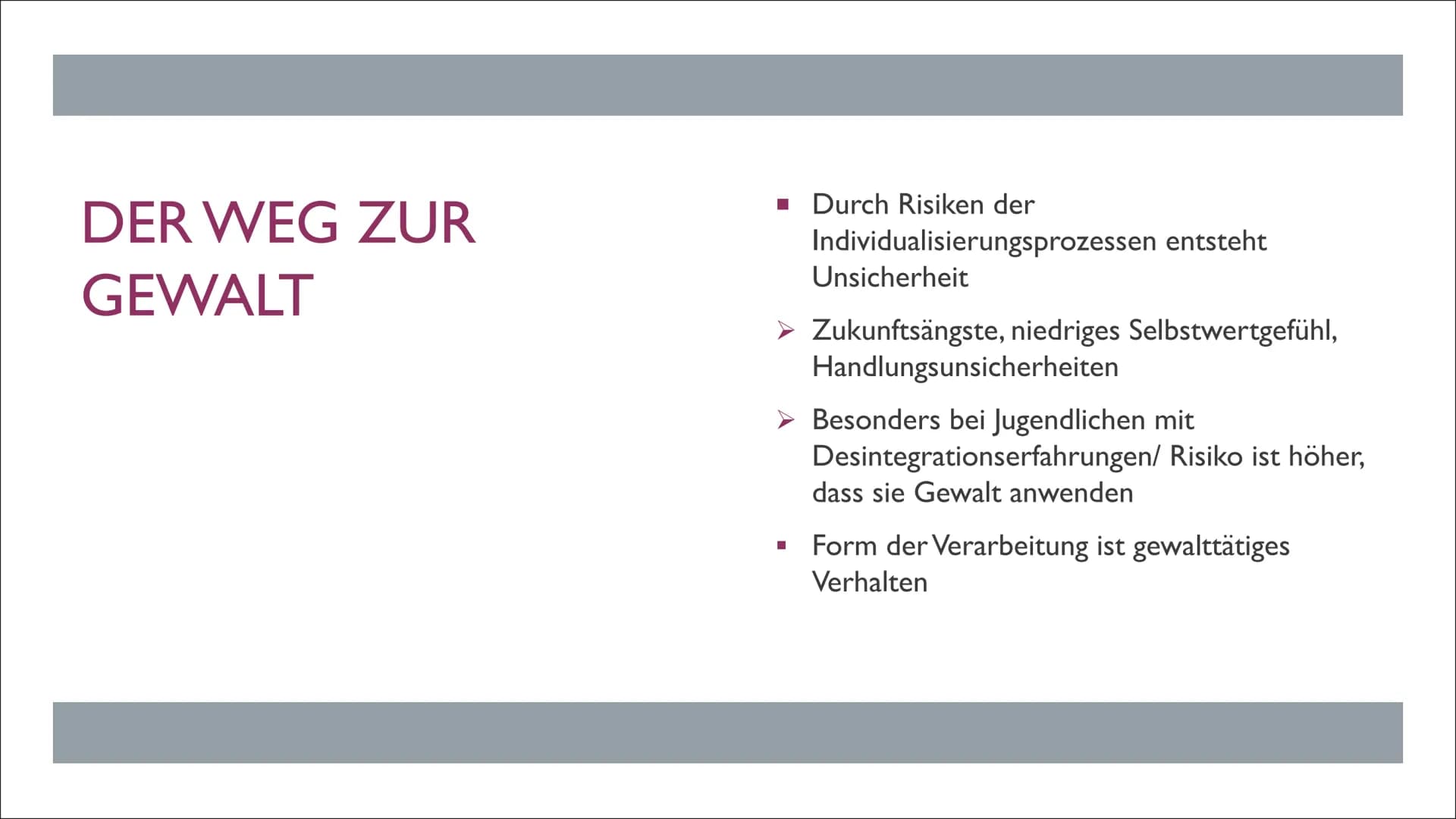 WILHELM
HEITMEYER
VON GRETA MÜLLER
DIE
GEWALTTHEORIE INHALT
■ Wilhelm Heitmeyer
▪ Wichtige Wörter
Kerngedanken
■
Desintegrationspotenziale
▪