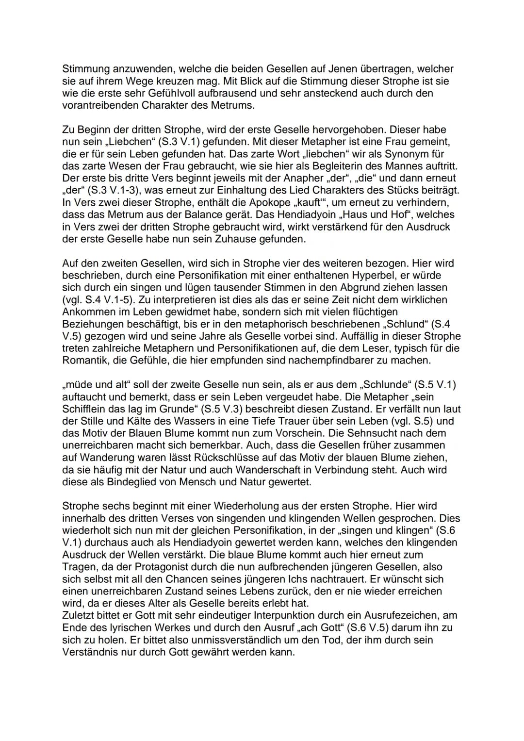 Analyse: Die zwei Gesellen (Joseph von Eichendorff)
Das lyrische Werk mit dem Namen „Die zwei Gesellen" stammt aus dem Jahr 1818
und wurde d