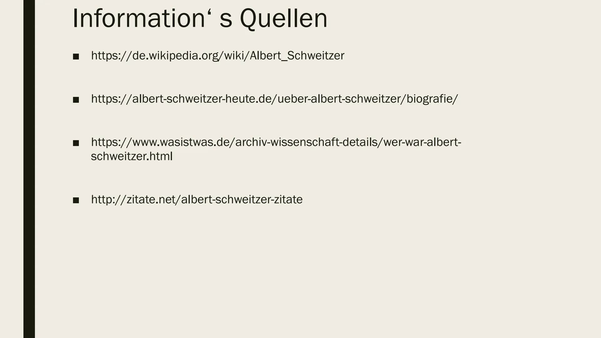 ALBERT
SCHWEIZER
,,Das Wissen hat Grenzen,
das Denken nicht!" ■
Das Leben von
Albert Schweitzer
der ,,Urwaldarzt"
14. Januar 1875 in Kayserb