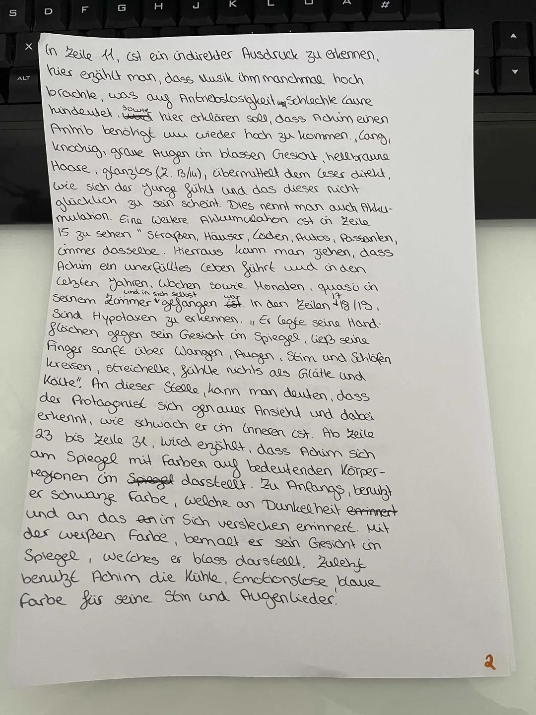 Cisa Kaul, BG11, Probeklausur, 29.06.2021
Die von Franz Kafka vorliegende kungeschichte mit dem
Titel der Nachbar", aus dem Jahre 1917 hande