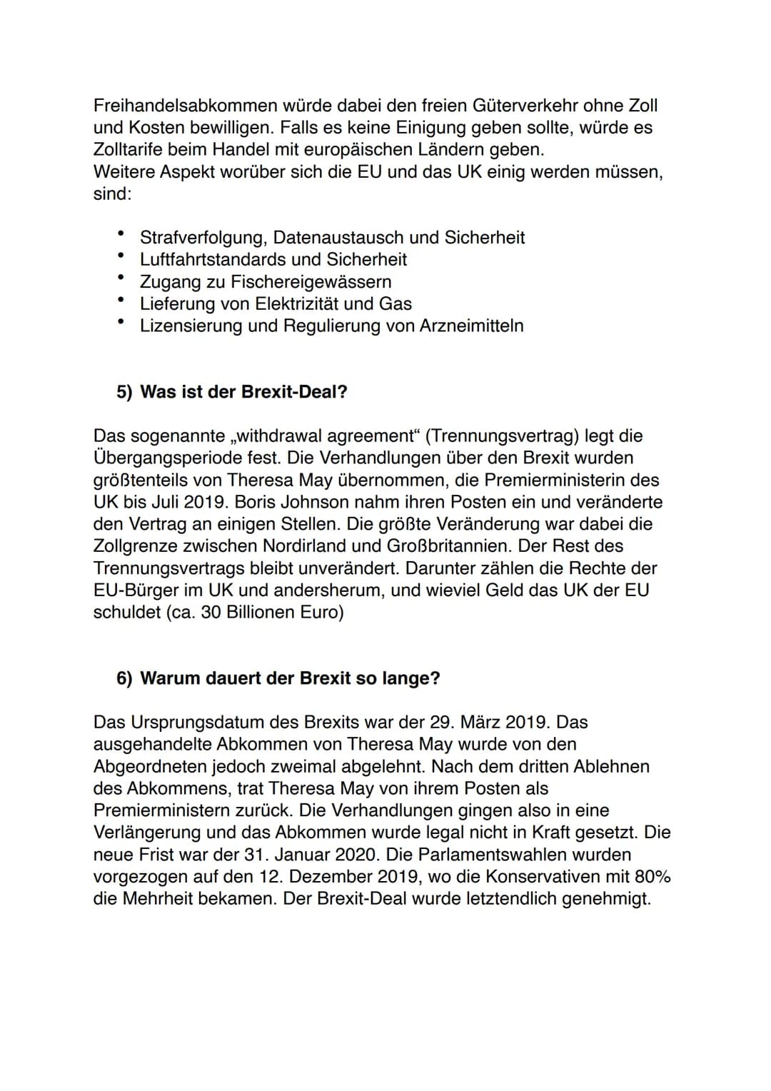 Brexit
1) Was ist Brexit?
Brexit ist eine Abkürzung für British Exit. Das Vereinigte Königreich
(England, Schottland, Wales und Nordirland) 