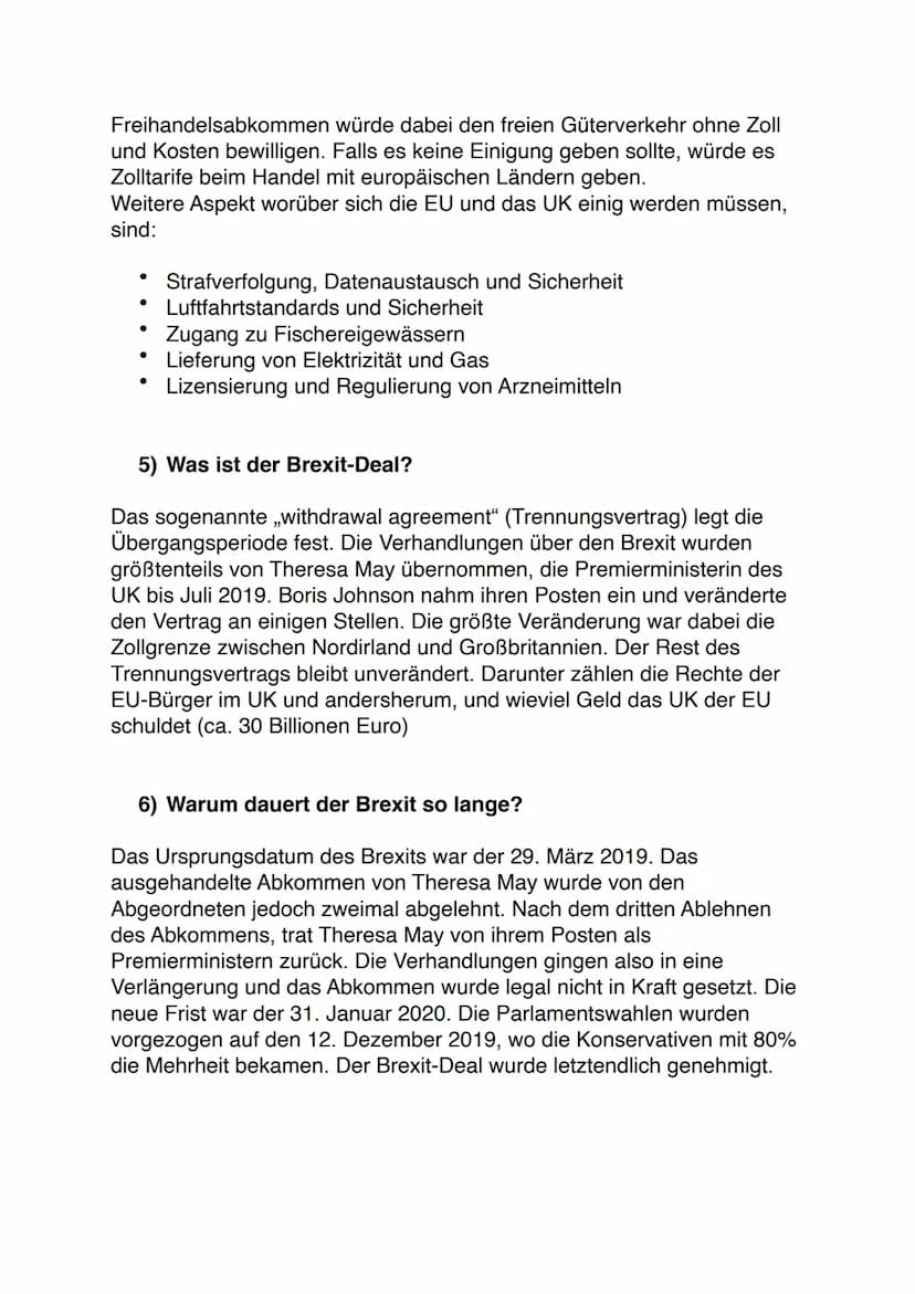 Brexit
1) Was ist Brexit?
Brexit ist eine Abkürzung für British Exit. Das Vereinigte Königreich
(England, Schottland, Wales und Nordirland) 