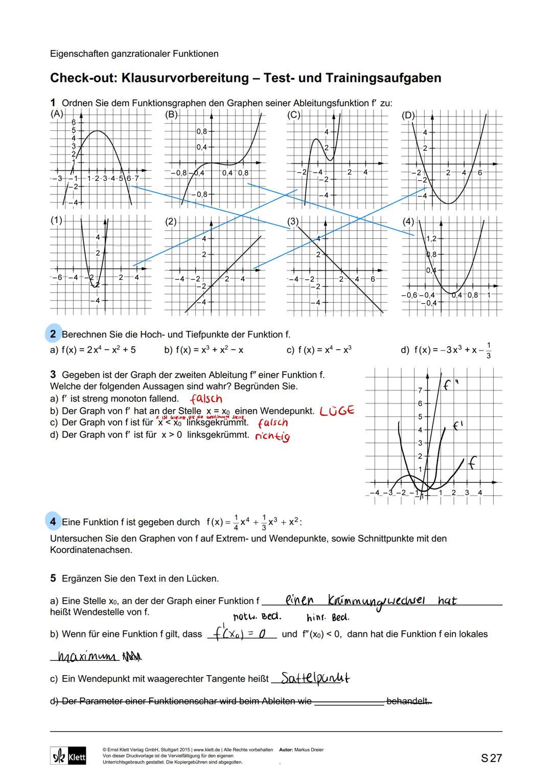 
<p>When analyzing a function's graph, it's crucial to be able to graph its derivative as well. This helps in understanding the relationship