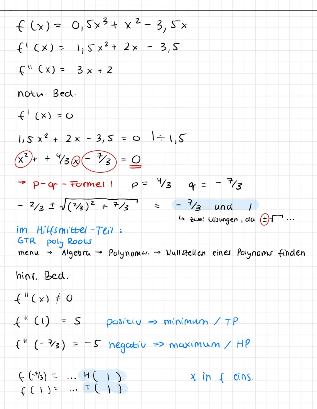 
<p>When analyzing a function's graph, it's crucial to be able to graph its derivative as well. This helps in understanding the relationship