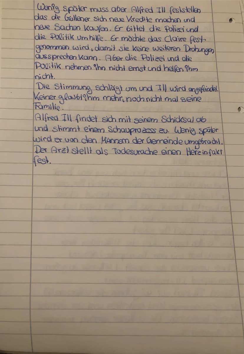 S
Inhaltsangabe
In dem Buch,, Der Besuch der alten Dame,
geschrieben von Friedrich Dürrenmatt, erschienen
1956 geht es darum, das Claire Zac